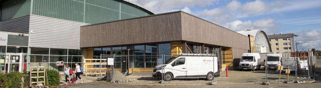 En ravaux salle dhaltérophilie au complexe sportif