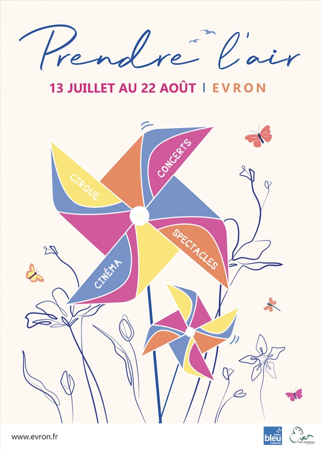 Affiche "Prendre l'air à Evron"