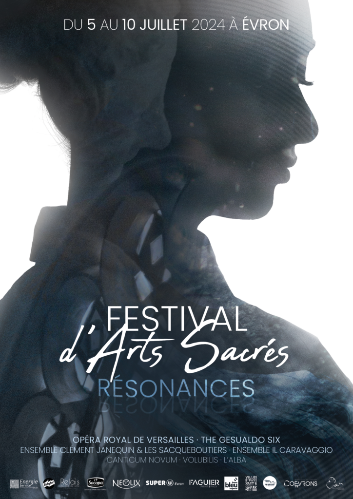 Affiche du Festival des Arts Sacrés 2024 de la ville d'Évron