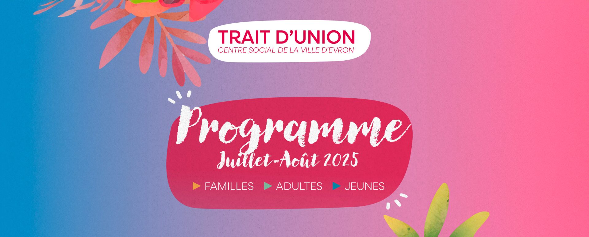 Programme été Trait d’Union