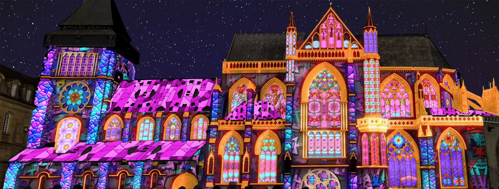 Abbatia Storia, spectacle son et lumière à Évron